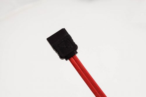 Amphenol Extra Slim SATA Cable (Straight with Latch to Straight without Latch)