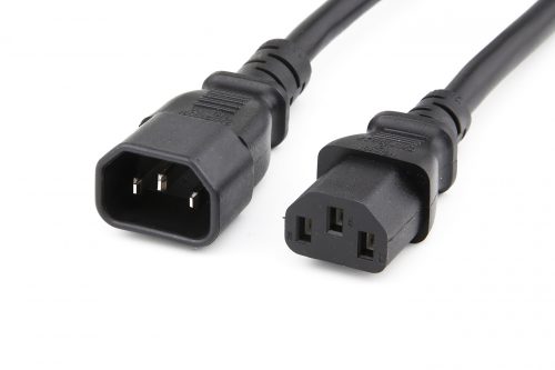Data Center Power Cord – IEC320 C14/C13, 16AWG, SJT, 13A, 250V, Black