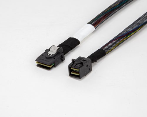 Amphenol Low Profile 36-pin Internal Mini-SAS SFF-8743 Short to 36-pin Internal Mini-SAS HD Cable