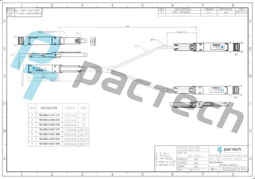 DAC 200G QSFP56 To QSFP56 Passive Twinax Cable