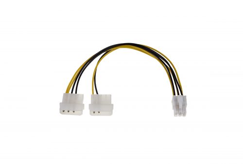 AT Power Y-Cable 6p Female to 2 x 4p Male