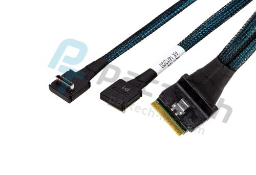 <b><font color="#009ac7">NEW</font></b> Amphenol SlimSAS SFF-8654 8i 74Pos Right Angle to 2 x OcuLink SFF-8611 4i Right Angle