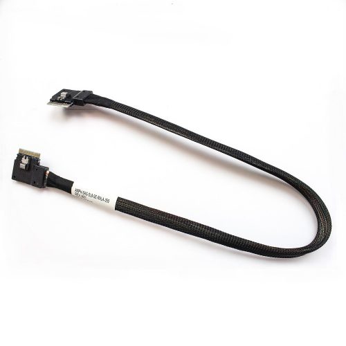 Amphenol SlimSAS SFF-8654 8i 74Pos to 8i 74Pos, Left Side Exit to Right Side Exit, with Active Latch Cable - Image 3