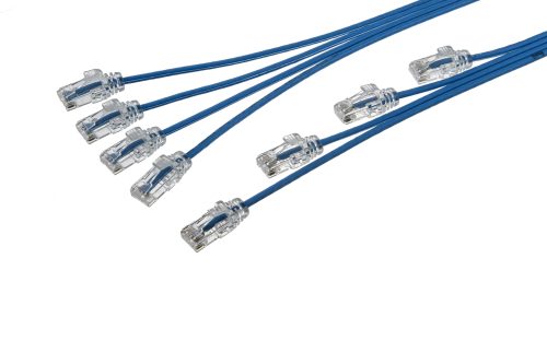 4X CAT6 28AWG Step Length Cables – FlexRibbon™ UTP Soft PVC