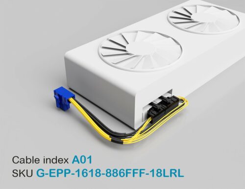 G-Power™ Series <br>High-Powered GPU Angled & Y-Cables <br><font size="5">EPS Female / PCI-E Male to PCI-E Female (Left Angle/Right Angle/Straight)</font> - Image 2