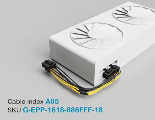 G-Power™ Series <br>High-Powered GPU Angled & Y-Cables <br><font size="5">EPS Female / PCI-E Male to PCI-E Female (Left Angle/Right Angle/Straight)</font> - Image 6