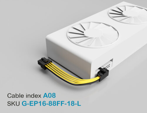 G-Power™ Series <br>High-Powered GPU Angled & Y-Cables <br><font size="5">EPS Female / PCI-E Male to PCI-E Female (Left Angle/Right Angle/Straight)</font> - Image 9