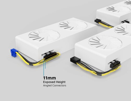 G-Power™ Series <br>High-Powered GPU Angled & Y-Cables <br><font size="5">EPS Female / PCI-E Male to PCI-E Female (Left Angle/Right Angle/Straight)</font>