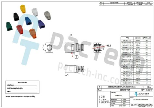 RJ45 Boot OD Size 5.5mm (Bag) - Image 12