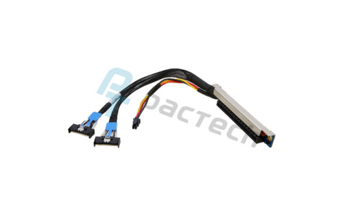 PCI-E X16 Straight to 2x MCIO 8i Straight with Micro 3.0 Power