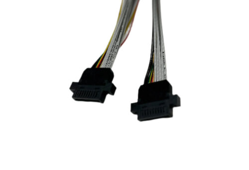 MCIO 8i Right Angle to 2x EDSFF Straight With Micro Power