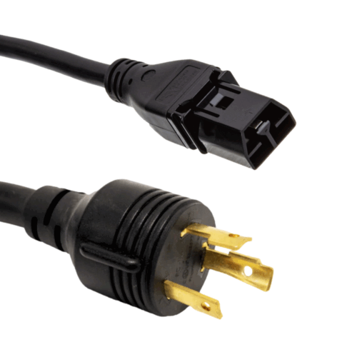 <img src="https://jpc-pt.com/wp-content/uploads/2024/03/ai-icon3.png"> SAF-D-GRID® T-LATCH PLUG to NEMA L6-20P, 12AWG <strong><font color="#009ac7"> 20A, 250V </font></b>SJT, Black