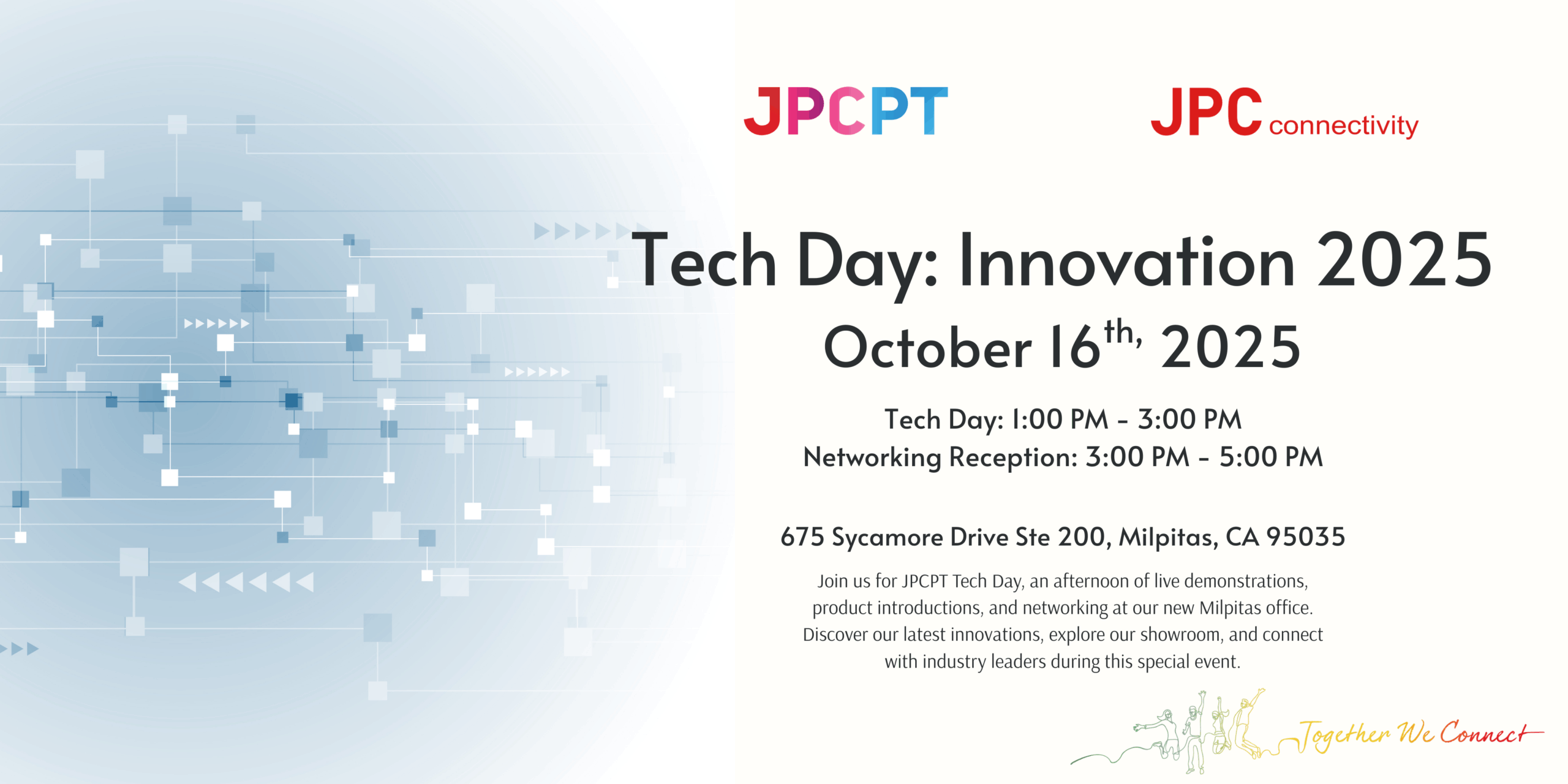 Featured image for “JPCPT Tech Day – Join us for an Afternoon of Technology, Demos & Networking”